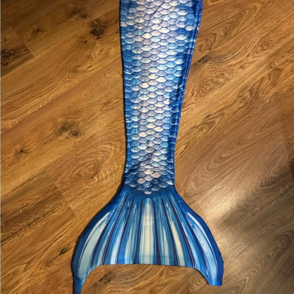 Blue Mermaid Tail for swimming- includes monofin
